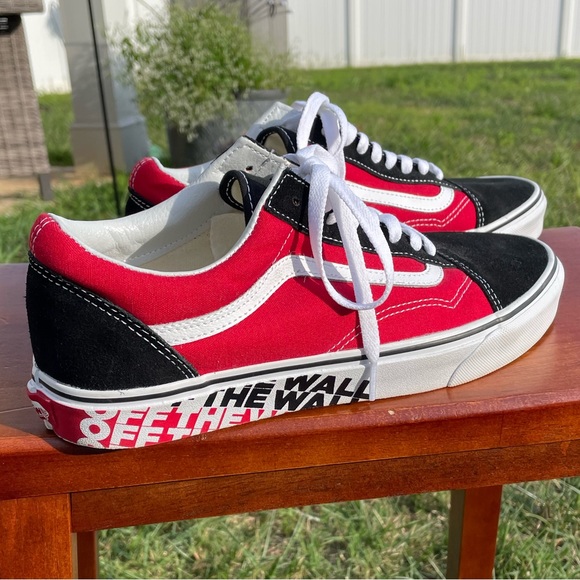 Vans Other - Red and Black Vans Size 11